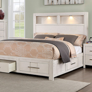 Item # 116Q - Finish: White<br><br>Available in Gray<br><br>Dimensions: 86 1/2 L X 63 3/8 W X 50 H