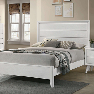 Item # 121Q - Finish: White<br><br>Dimensions: 84 5/8 L X 63 3/8 W X 51 7/8 H