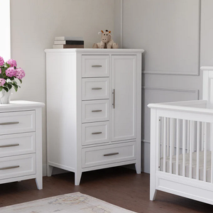 DR Tall 013 - Finish: Warm White<br><br>Available in Sandbar<br><br>Dimensions: 37.25 L x 22.75 W x 54.25 H