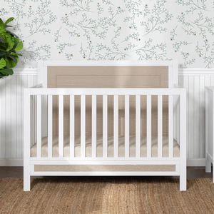 Item # 503CRB - Finish: White/Coastwood<br><br>Available in Ebony/Coastwood<br><br>Dimensions: 55.5 L x 29.25 W x 44 H