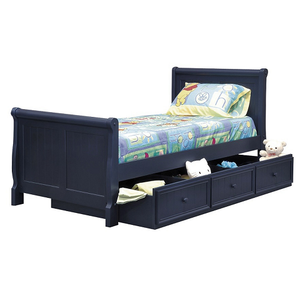 Twin Bed 003 - Finish: Blue<br><br>Available in White & Espresso<br><br>Available in Full Size and XL sizes<br><br>Dimensions: 42 W x 83 L x 41 H