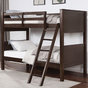 TT Bunkbed 002 - Finish: Walnut<br><br>Dimensions: 81 1/8 L X 43 W X 63 3/4 H