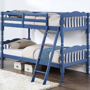 TT Bunkbed 078 - <br>Finish: White<br><br>Available in Dark Blue & Grey<br><br>Dimensions: 82 L X 43 W X 60 H