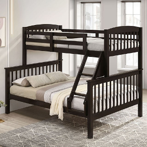 TF Bunkbed 115 - Finish: Dark Walnut<br><br>Available in Dark Cherry<br><br>Dimensions: 81 W X 60 D X 68 H