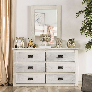 Item # A0341DR - Finish: Rustic Wire-Brushed White<br><br>Mirror Sold Separately<br><br>Dimensions: 53 W X 20 D X 39 1/2 H