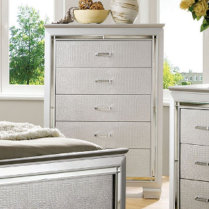 Item # 392CH - Finish: Silver<br><br>Dimensions: 38 W X 17 1/2 D X 54 7/8 H
