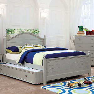 Full Bed 219 - Finish: Gray<br><br>Available in Blue<br><br>Dimensions: 80 1/2 L X 57 1/2 W X 44 1/4 H