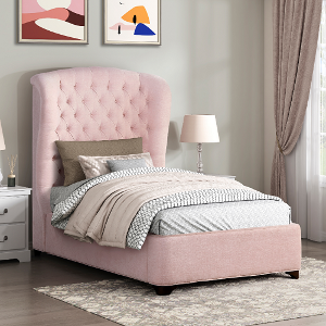 Twin Bed 088 - Finish: Pink<br><br>Available in Full Size<br><br>Dimensions: 48 x 88 x 63 H