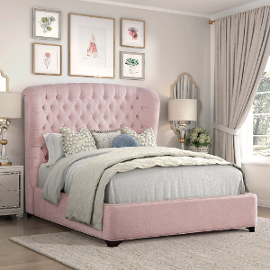 Full Bed 243 - Finish: Pink<br><br>Available in Twin Size<br><br>Dimensions: 64 W x 87 L x 63 H