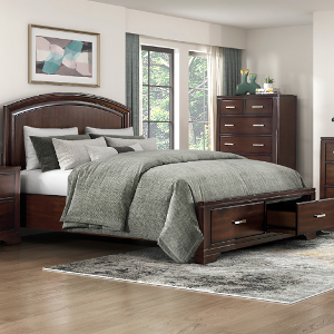 Full Bed 247 - Finish: Cherry<br><br>Available in White<br><br>Available in Twin Size<br><br>Dimensions: 57.5 x 81.5 x 50 H