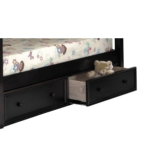 Black 2 Drawer Unit