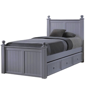 XL Full Bed 002 - Finish: Gray<br><br>Available in Twin XL Bed<br><br>Available in Blue & White<br><br>Dimensions: 58 W x 87 L x 49-1/2 H