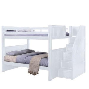 FF Bunkbed 110 - Finish: Espresso<br><br>Available in Twin Size<br><br>Available in White, Blue, Gray & Black<br><br>Dimensions: 59 W x 103 3/4L x 71 H