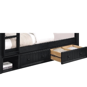 Black XL 2 Drawer Unit