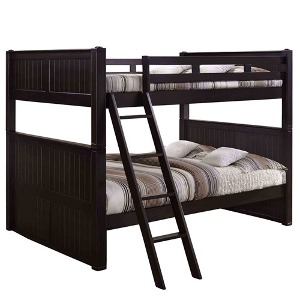 XL Full Bunkbed 005 - Finish: Espresso<br><br>Available in Blue, Gray, White & Black<br><br>Dimensions: 59 W x 87 L x 71 H