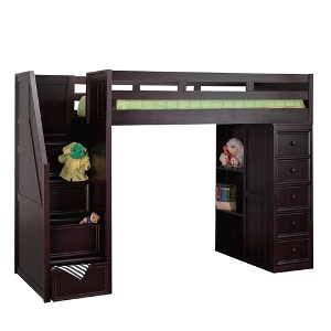 Item # LB107 - Finish: Espresso<br><br>Available in Black Or White Finish<br><br>Dimensions: 42 W x 100 L x 70 H
