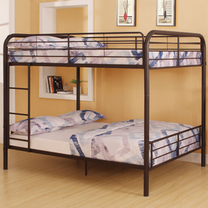 Item # A0301MBB - Finish: Dark Brown<br><br>Available in Twin/Twin Bunk Bed<br><br>Available in Gunmetal Finish<br><br>Slat System Included<br><br>Convertible Dimensions: 79