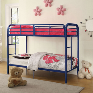 Item # A0303MBB - Finish: Blue<br><br>Available in White, Black, Silver, Red, Yellow & Rainbow Finish<br><br>Slats System Included<br><br>Dimensions: 78
