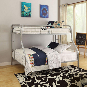 M Bunkbed 064 - Finish: Silver<br><br>Twin XL/Queen Bunk Bed<br>Available in White, Black & Blue Finish<br><br>Available in Twin/Full Bunk Bed<br><br>Dimensions: 84