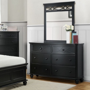 Item # A0191M - Finish: Black<br><br>Dresser Sold Separately<br><br>Dimensions: 37.5 x 2 x 42.5H