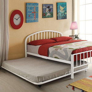 Item # 250TR Full White Metal Trundle - Finish: White<br><br>Bed Sold Separately<br><br>Dimensions: 73
