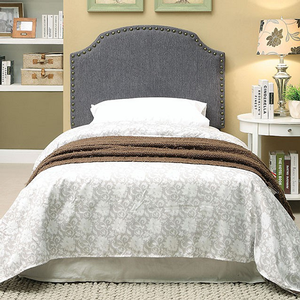 Item # 264HB Nailhead Trim Headboard in Gray