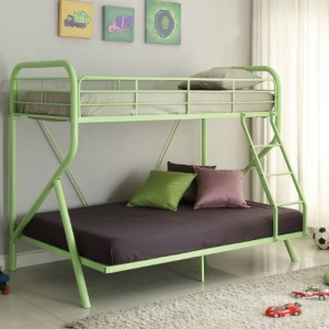 M Bunkbed 080 - The bunk bed has been designed for the utmost safety, providing full-length guardrails and a ladder that attaches to the frame<br><Br>