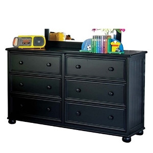Item # 051DR - Finish: Black<br><br>Available in White, Blue, Espresso & Grey<br><br>Dimensions: 58 W x 18 D x 35 H