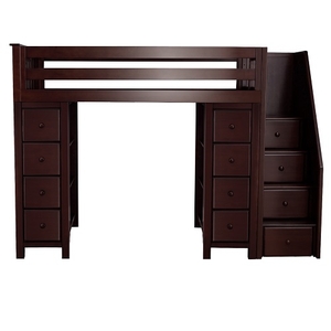 Item # JLB004 - Dimensions: L 99 W 45.75 H 68.25 in <BR>
Entrance Type: Stairs<BR>
Finish: Espresso<BR>
