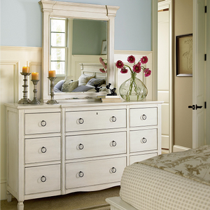 Item # A0181M - Finish: Cotton<br><br>Dresser Sold Separately<br><br>Dimensions: 37W x 7D x 43H