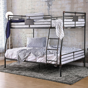 M Bunkbed 005 - Finish: Antique Black<br><br>Available in Twin/Twin, Full/Full & Queen/Queen sizes<br><br>Dimensions: 82 5/8L x 64 5/8W x 68 1/8H