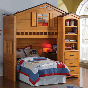 Item # 026FUN - Finish: Rustic Oak<br><br>Bottom Bed Sold Separately<br>Dimensions: 80 L X 43 W X 88 H