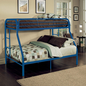 M Bunkbed 065 - Finish: Blue<br><br>Available in White, Black & Silver Finish<br><br>Dimensions: 84