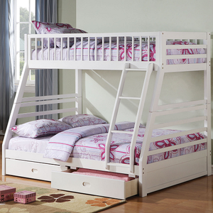 TF Bunkbed 029 - Finish: White<br><br>Available in Twin XL & Twin/Full<br><br>Dimensions: 79 L X 56 W X 65 H