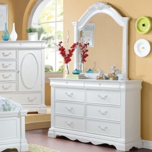 Item # 086DR - Finish: White<br><br>Mirror Sold Separately<br><br>Dimensions: 56