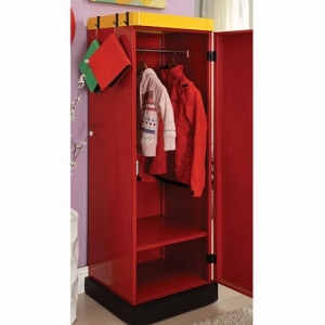 Red Single Closet