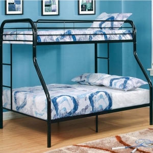 M Bunkbed 059 - Finish: Black<br>Dimensions: 79