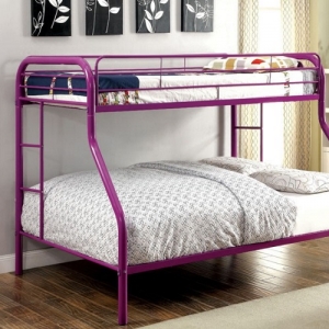 M Bunkbed 069 - Contemporary Style<br><br>Attached Ladder On Both Sides<br><br>Improved Rail Reinforcement<br><br>Non-Recycled Heavy Gauge Tubing<br><br>