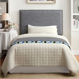 Item # 244HB - Availalbe in Twin & Queen Headboard (Full Size Compatible)<br><br>Padded Linen-like Fabric<br><br>