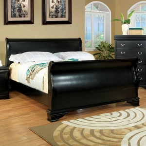Item # 067Q - Transitional Style<br><br>Sleigh Bed<br><br>Bracket Feet