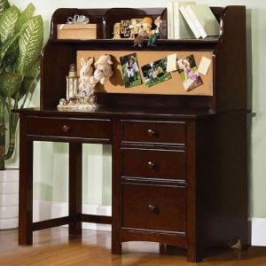 Desk 031 - Finish: Dark Walnut<br><br>Hutch Sold Separately<br><br>Dimensions: 48 W x 20 D x 32 H