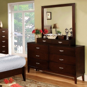 Item # 135DR Elegant Brown Cherry Dresser - Finish: Brown Cherry<br><br>*Mirror sold separately* <br><br>Dimensions: 57 1/4