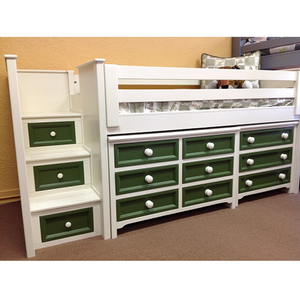 Item # LB086 - 11 Drawer JR Loft Bed<br><br>Made To Order<br><br>Modifications Are Available
