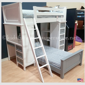 Item # US0039 - Optional Bottom Bed<br><br>Made in USA<br>Durable & Super Strong<br>Available in 33 Different Colors<br>Made to order<br><br>Modifications are available<br>Sizes Available: Twin/Full/Queen