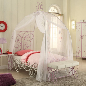 Item # 017FUN - Finish: White & Light Purple<br><br>Dimensions: 85 L X 56 W X 88 H