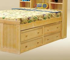 1801B Four Under Bed Drawers in Birch