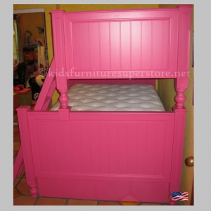 TT Bunkbed 056 - <br>USA MADE<br><br>Custom Measurements<br><br>Drawers Sold Separately<br><br>Available in 32 Different Colors<br><br>Dimensions: 83 x 58 x 72
