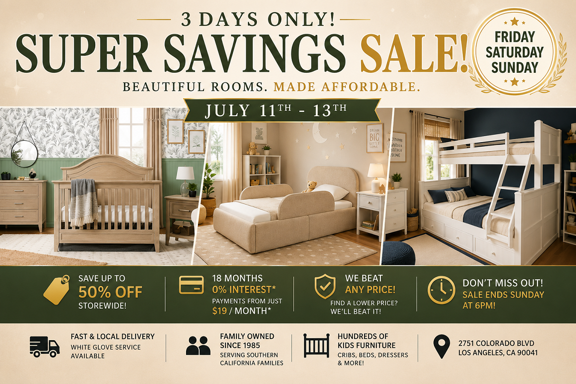 Kids Furniture Superstore Limited Time Event