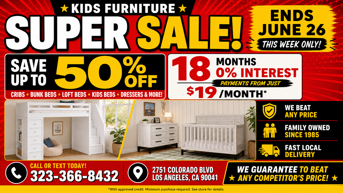 Kids Furniture Superstore Limited Time Event