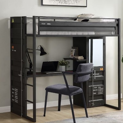 Metal loft bed